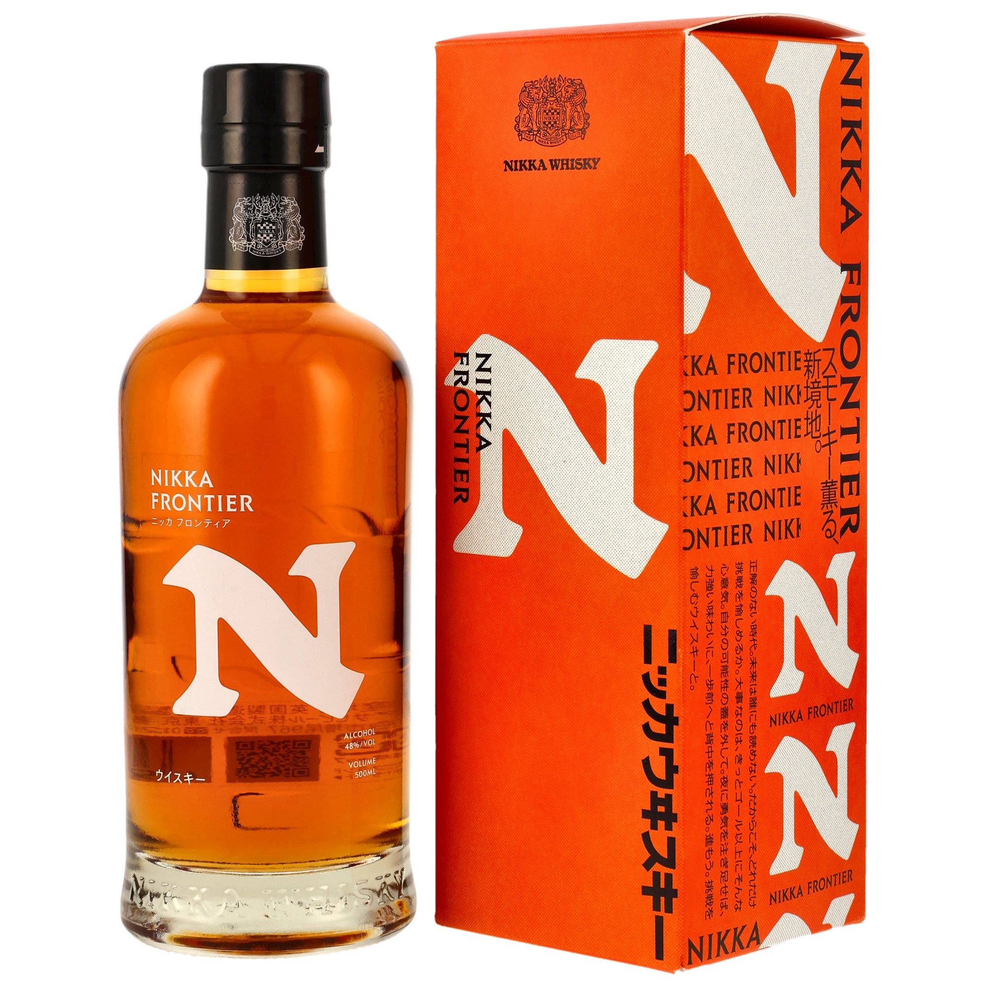 Nikka Frontier Lightly Peated Japanese Whisky / 48% 0,5l / in Geschenkverpackung