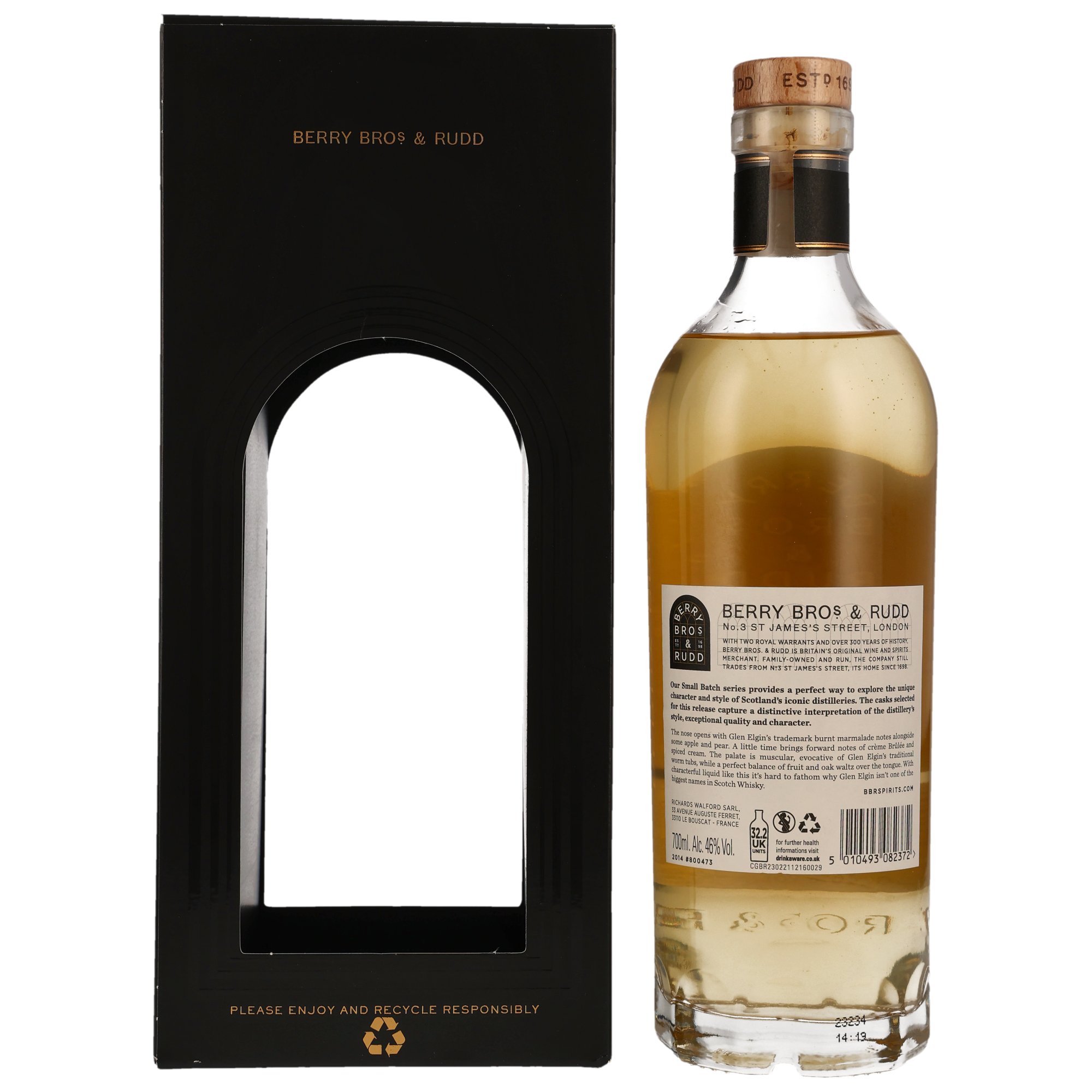 Glen Elgin 2014-2023 / Small Batch No.1 Berry Bros. & Rudd / 46% 0,7l