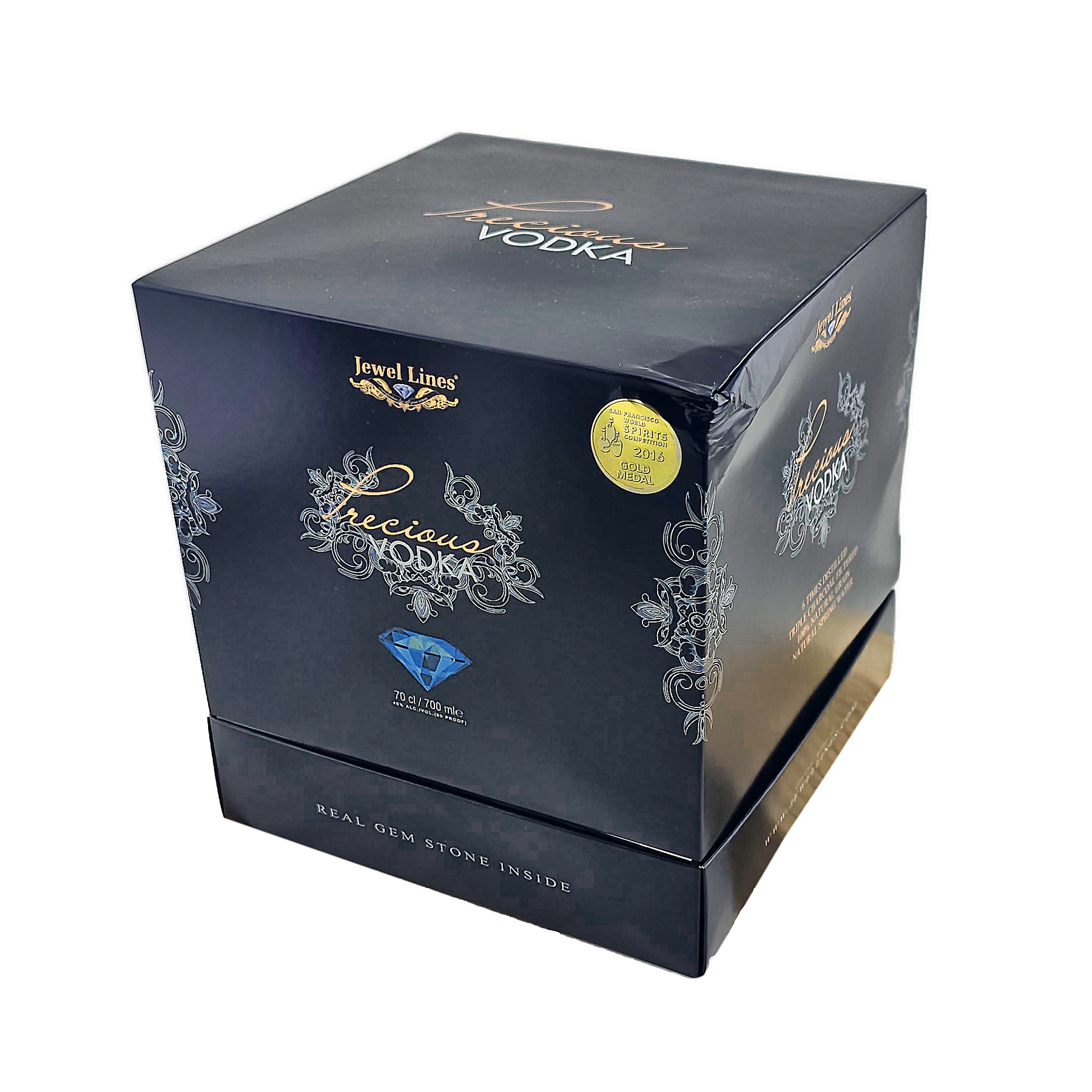 Precious Vodka Jewel Line Luxury Box (leicht eingedrückt), 40% Vol. 0,7 ltr.