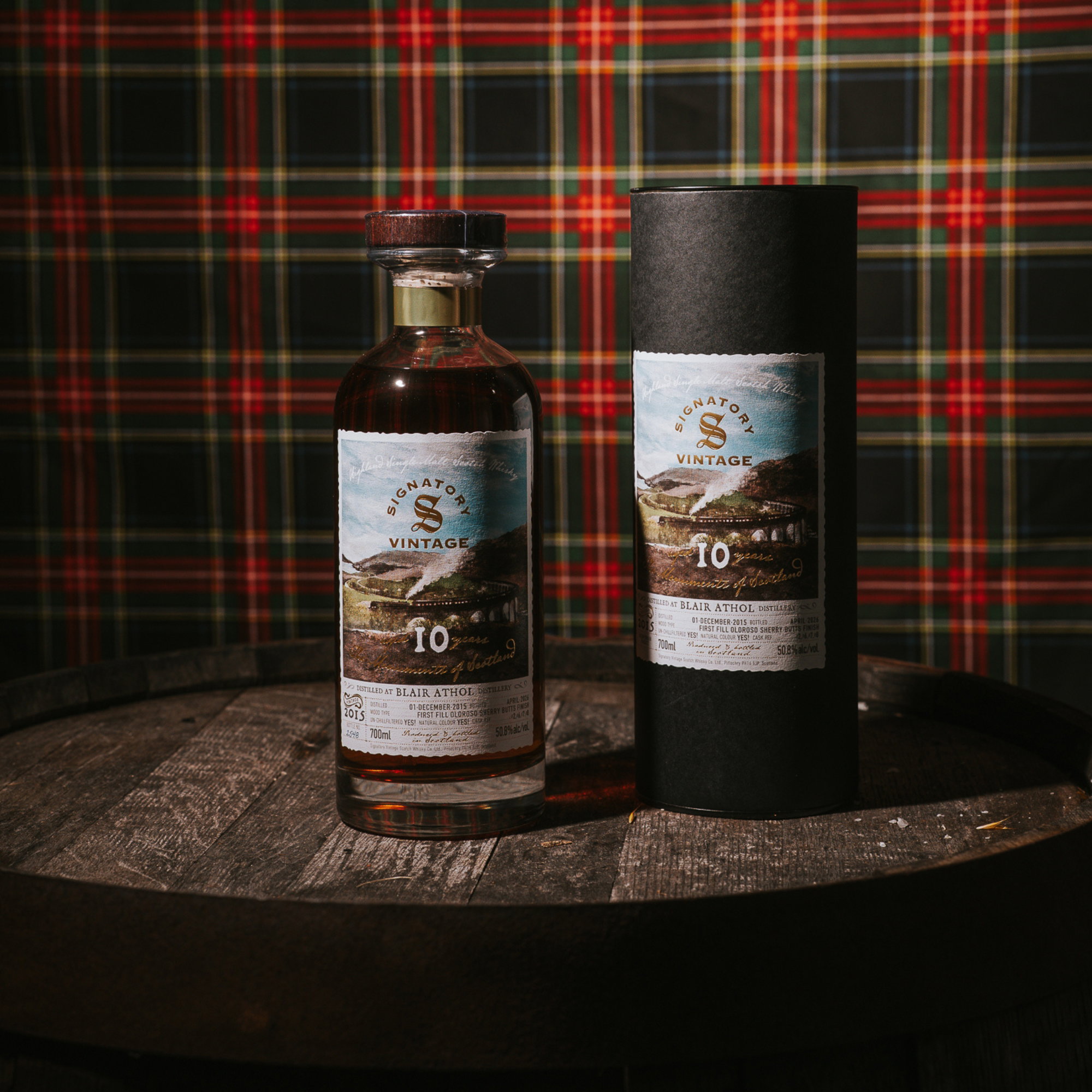 Blair Athol 2015-2026 / 10y.o. 1st Fill Oloroso Sherry Butts Fin. - Sig Monuments of Scotland / 50,8% 0,7l 