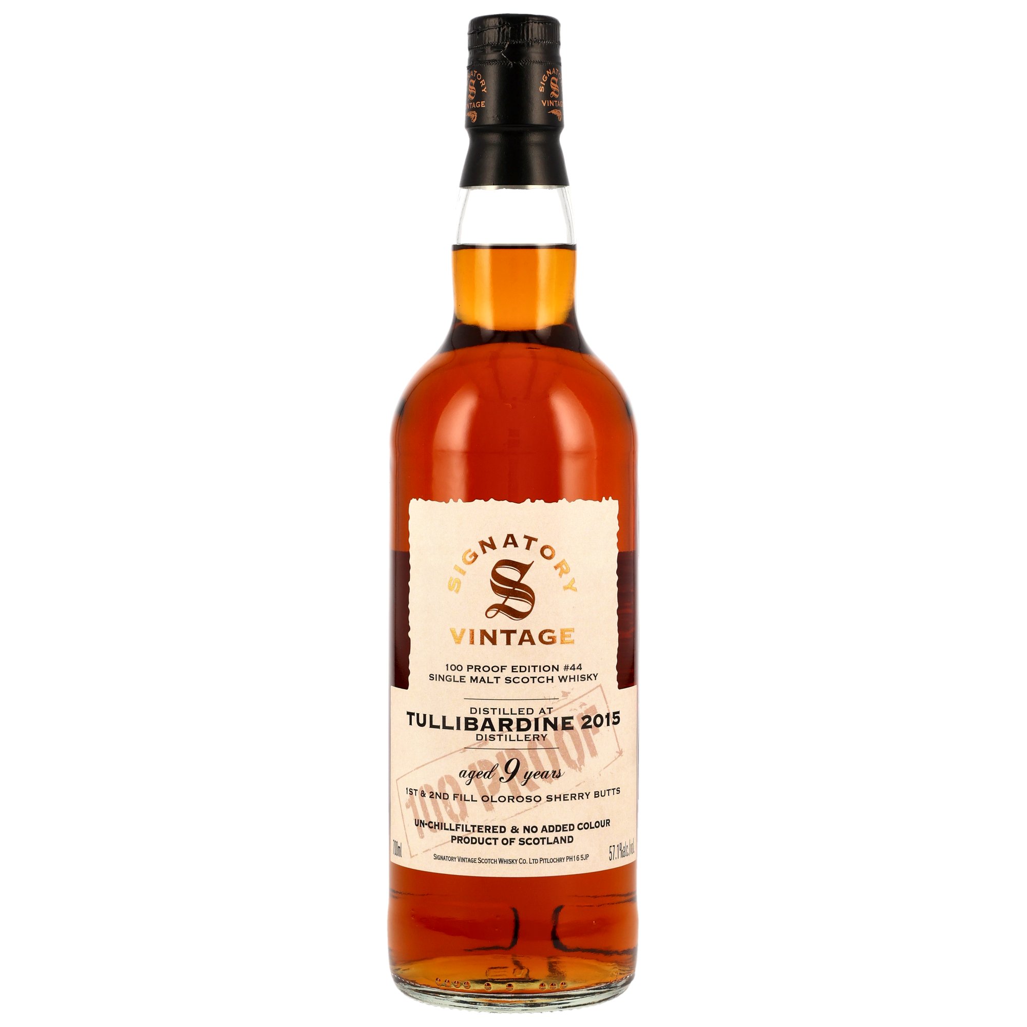 Tullibardine 2015-25 / 9 Jahre Signatory 100 PROOF Edition #44 / 48,2% 0,7l 