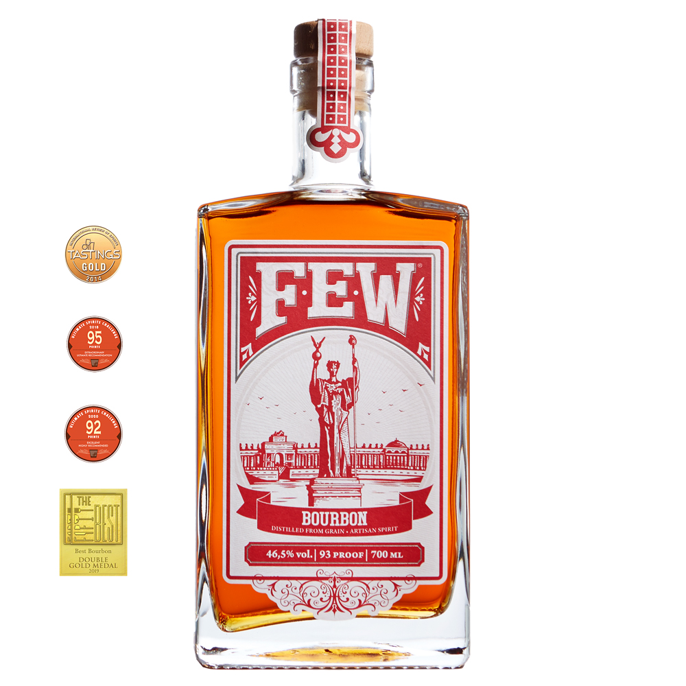 FEW Straight Bourbon Whiskey, 46,5% Vol. 0,7 ltr.