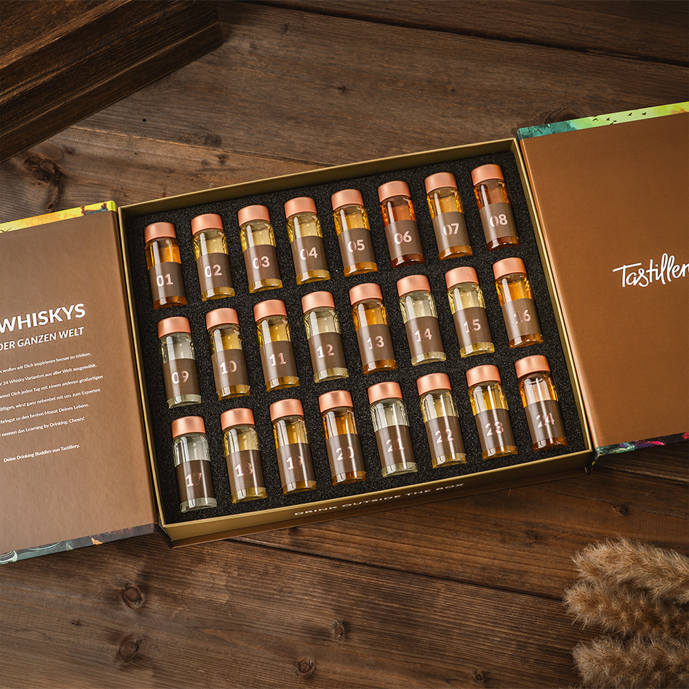 Whisky „24 Tastes“ Adventskalender Edition 2025 / 24 x 30 ml. / incl. Magazin 
