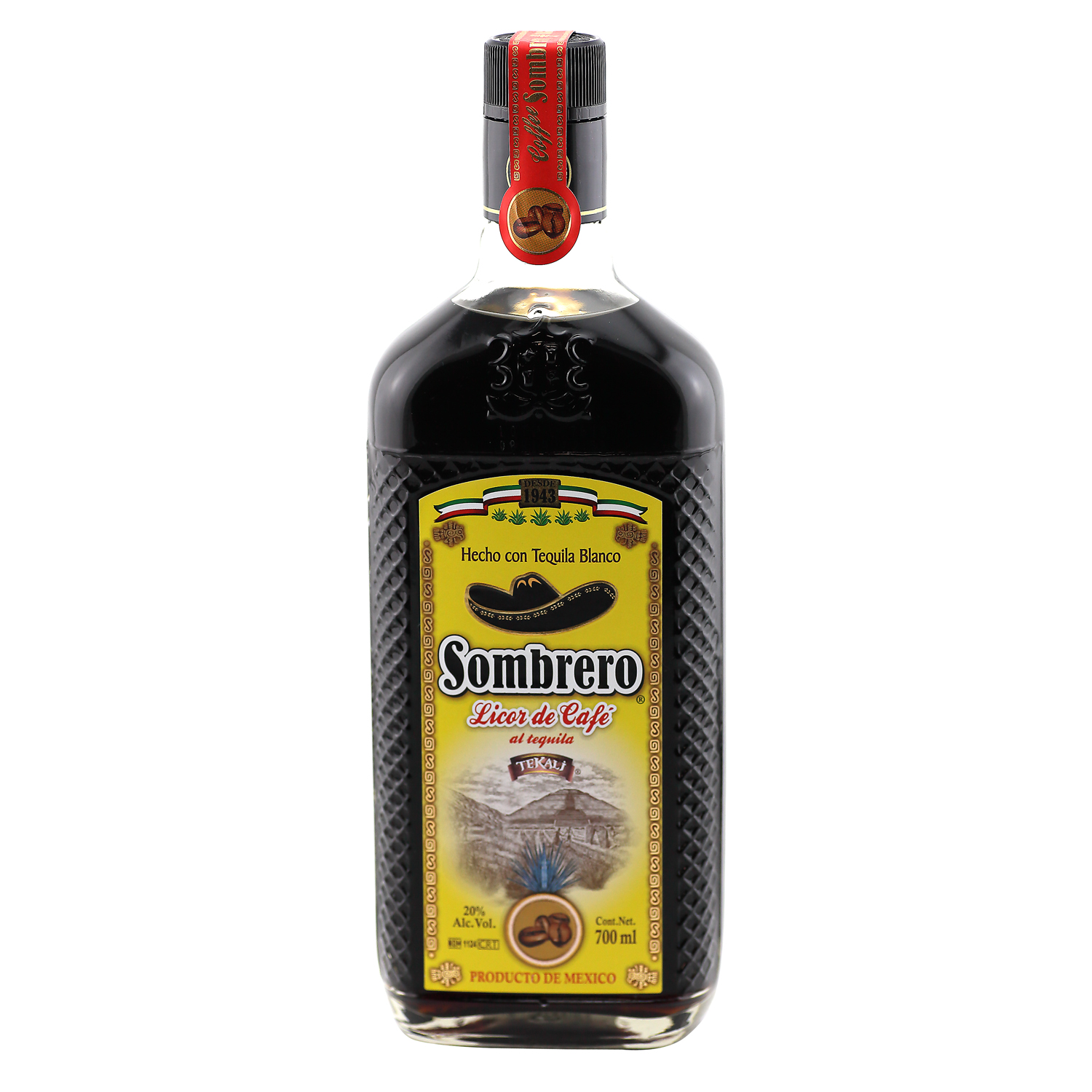 Sombrero / Tequila Kaffee Likör / 20% Vol. 0,7 ltr. / Licor de Cafe