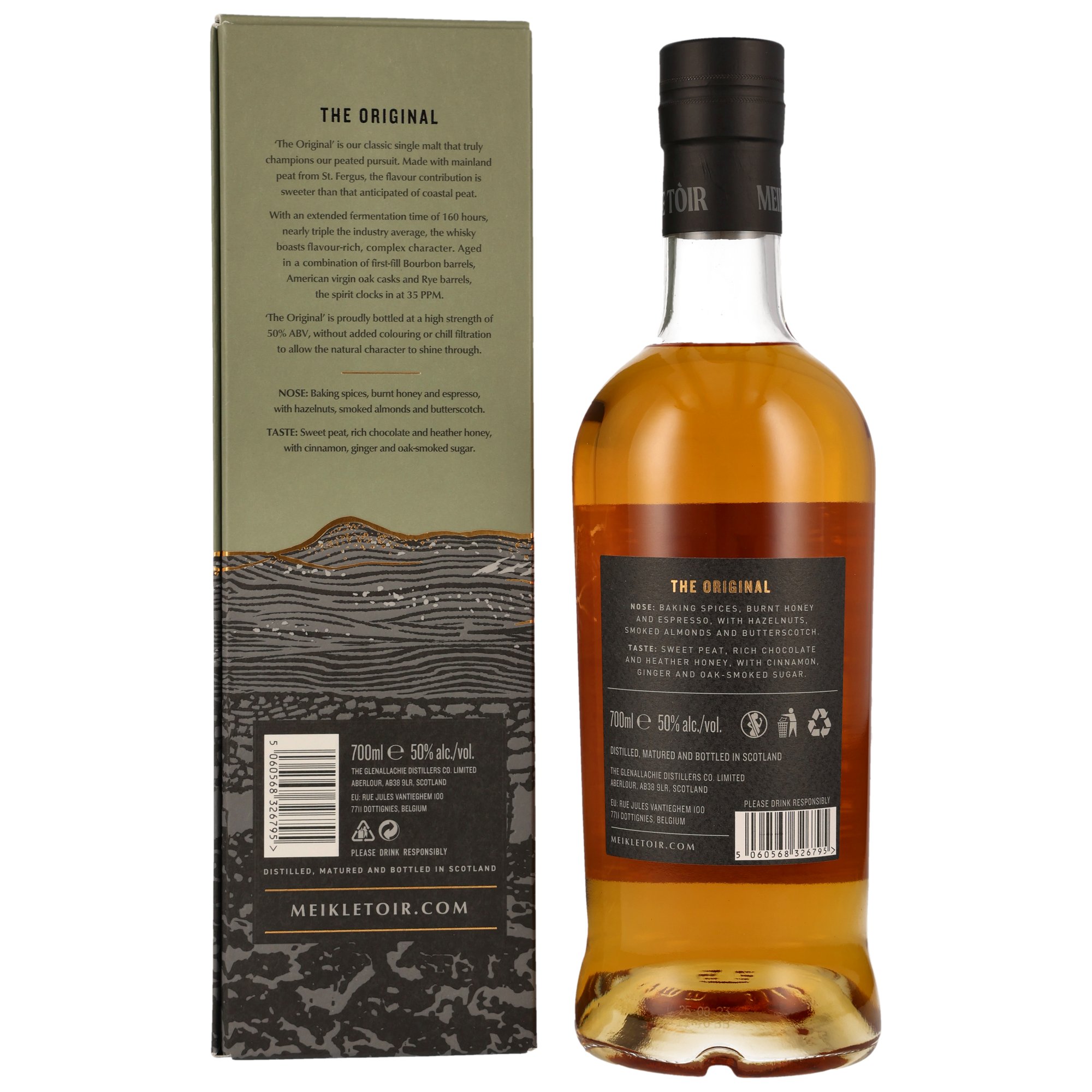 Meikle Toir 5 y.o. The Original - Heavily Peated GlenAllachie / 50% 0,7l 