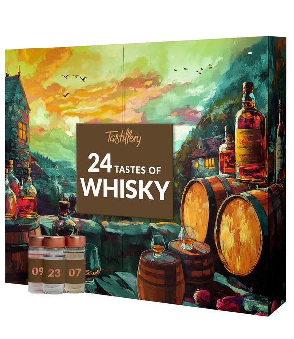 Whisky Adventskalender incl. 2 Tasting Gläser / 24 x 30 ml. / 40-58,2% Vol.