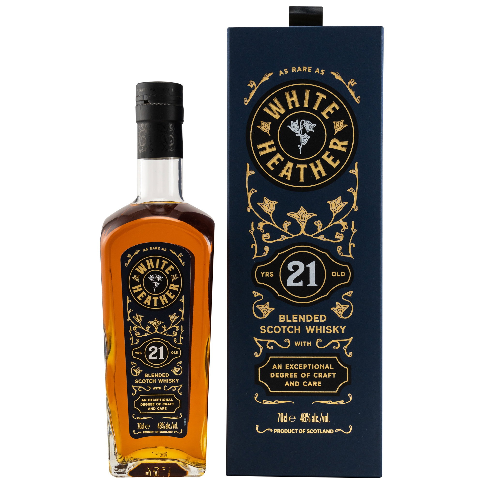 White Heather 21 y.o. Blended Scotch Whisky by Billy Walker / 48% 0,7l  