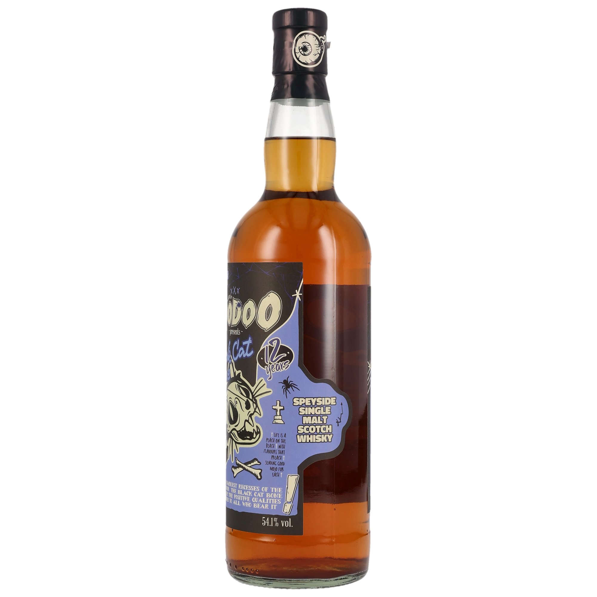Whisky of Voodoo: Black Cat Bone / 12Jahre Brave New Spirits (Benrinnes) / 54,1% 0,7l Speysinde Single Malt
