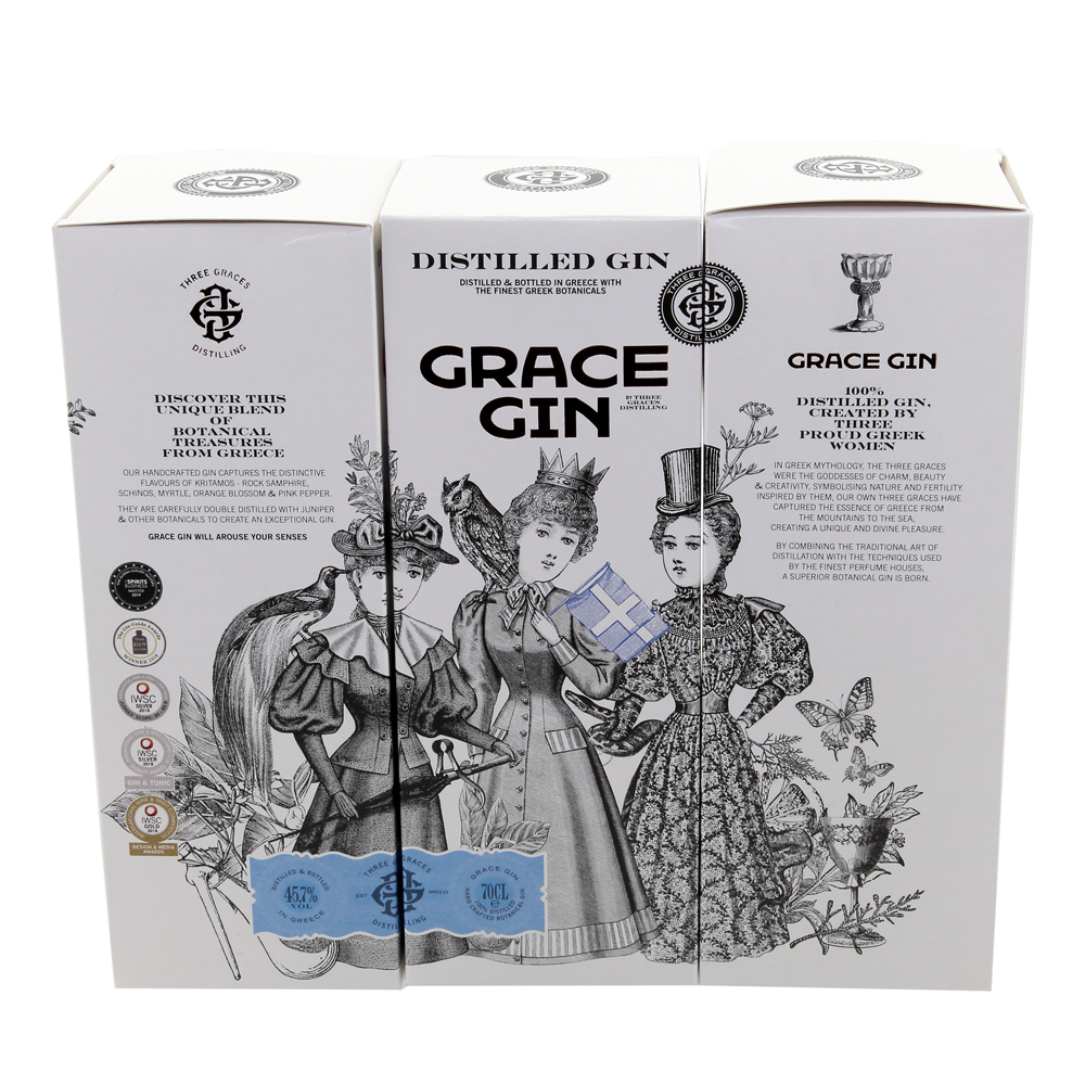 GRACE GIN mit Geschenkhülle / aus Weintrauben Destillat / 45,7% 0,7l / Griechenland