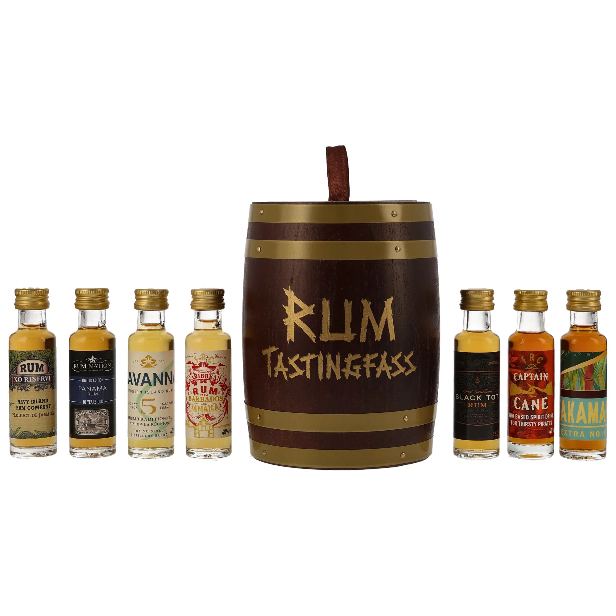Rum Tasting Fass / Inhalt: 7 x 20 ml. /  / 41,7% Vol. 