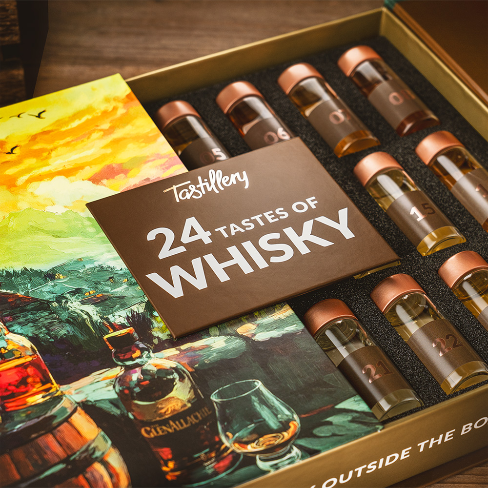 Whisky „24 Tastes“ Adventskalender Edition 2025 / 24 x 30 ml. / incl. Magazin 