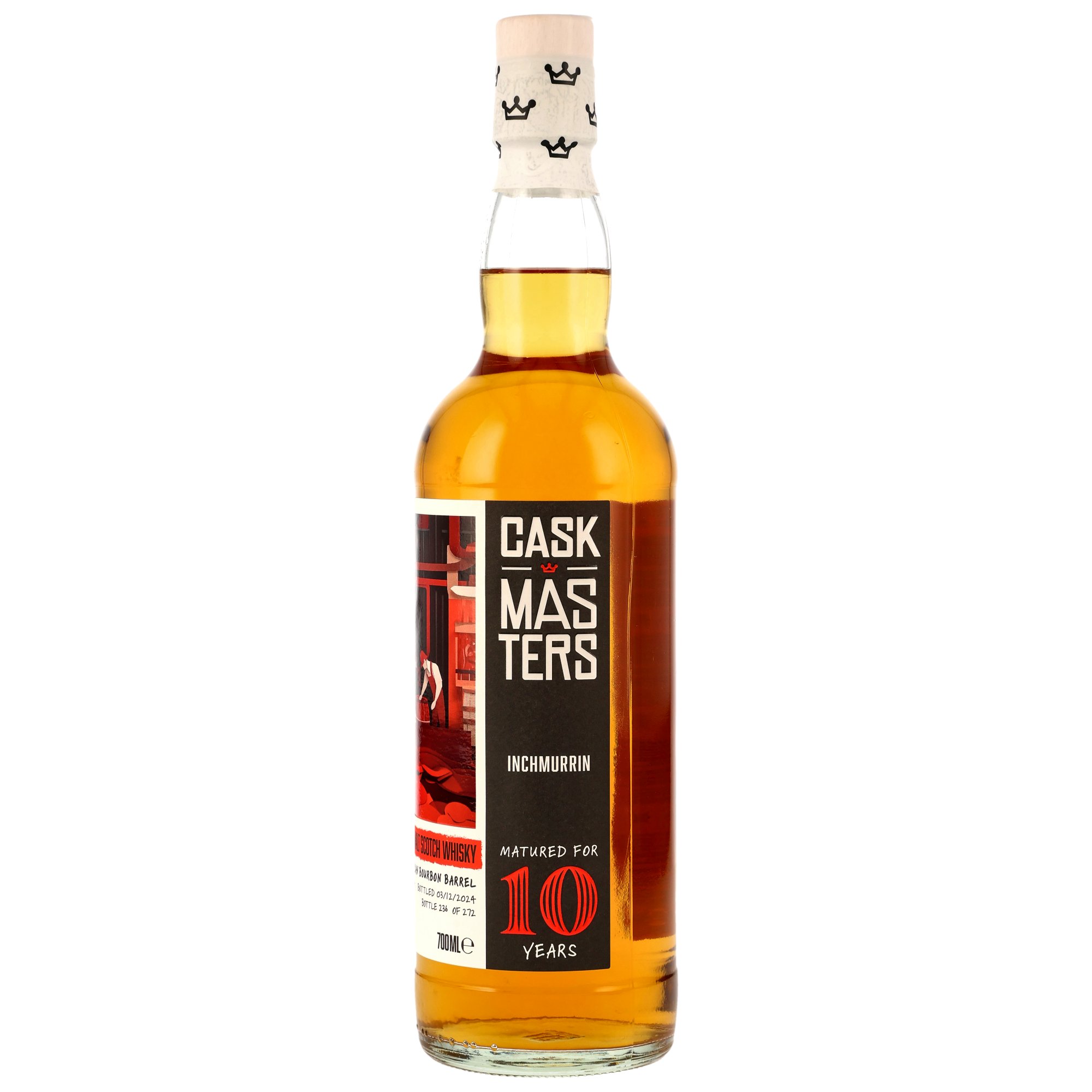 Inchmurrin 2014-2024 / 10Jahre 1st Fill American Bourbon #82 Cask Masters Brave New Spirits / 48,1% 0,7l 