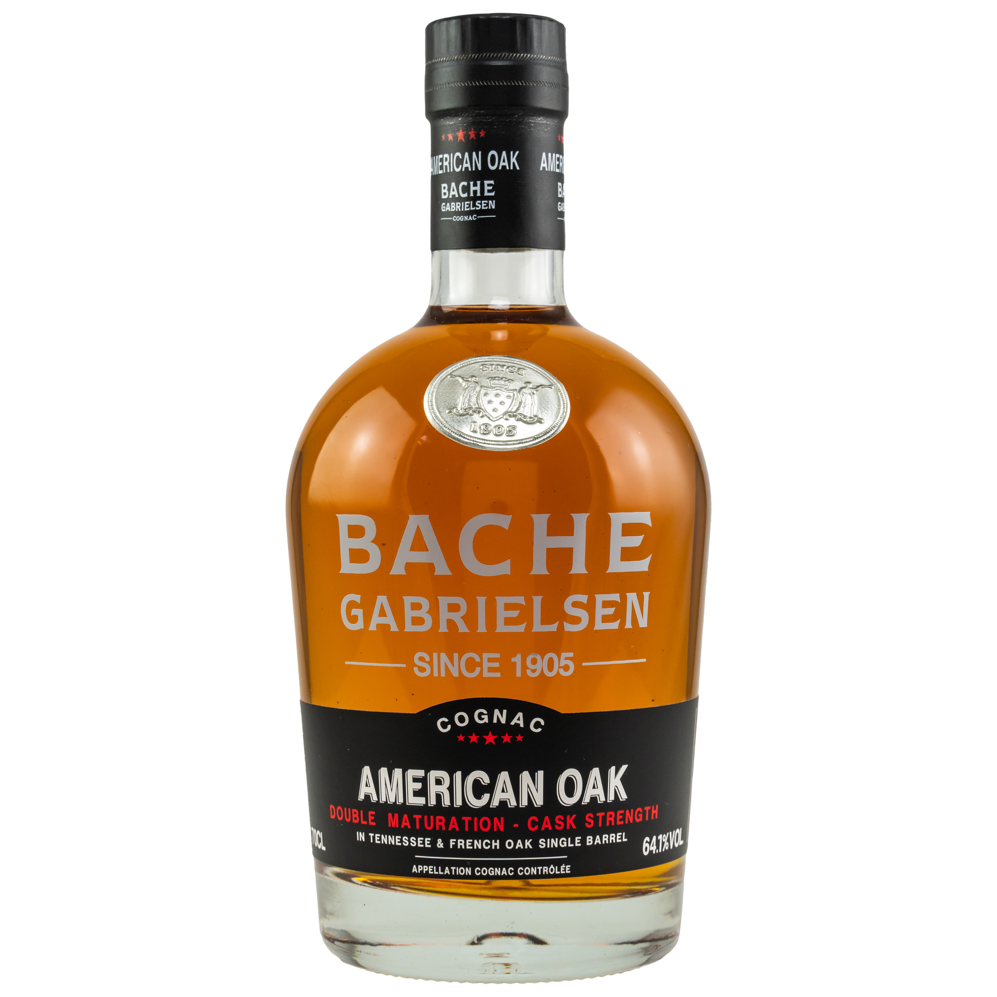 Bache-Gabrielsen American Oak Single Cask Cognac 0,7 ltr. 64,1% Vol.