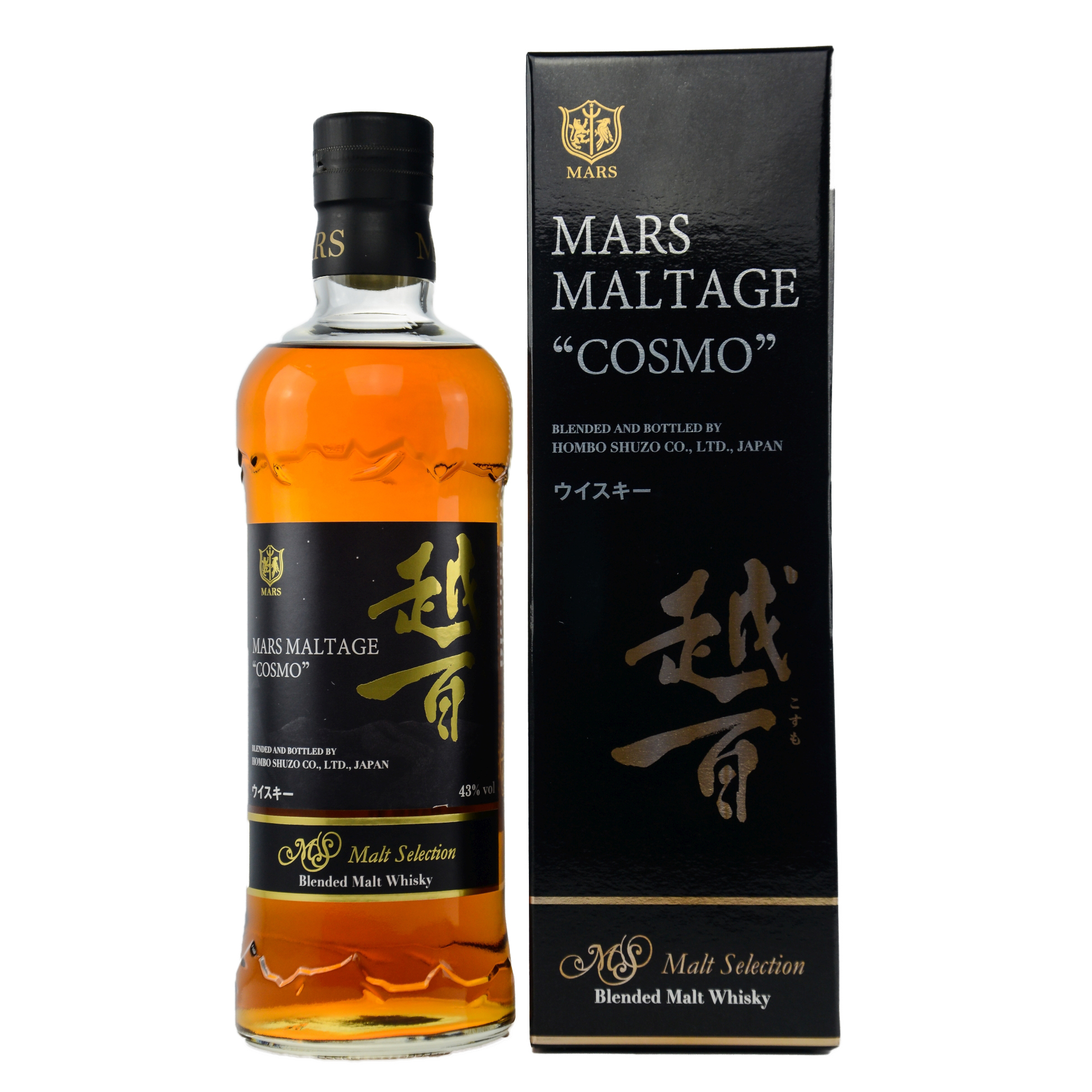 MARS COSMO - Blended Malt Japanese Whisky / 43% Vol. 0,7 ltr.