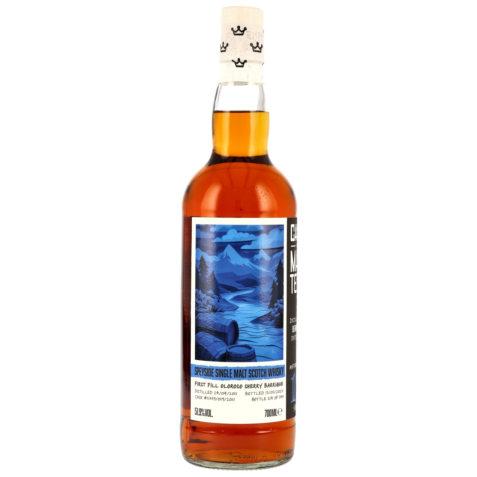 Benrinnes 2011-2025 / 13 Jahre 1st Fill Oloroso Barrique #11693-019-2011 Cask Masters / Brave New Spirits / 51,9% 0,7l