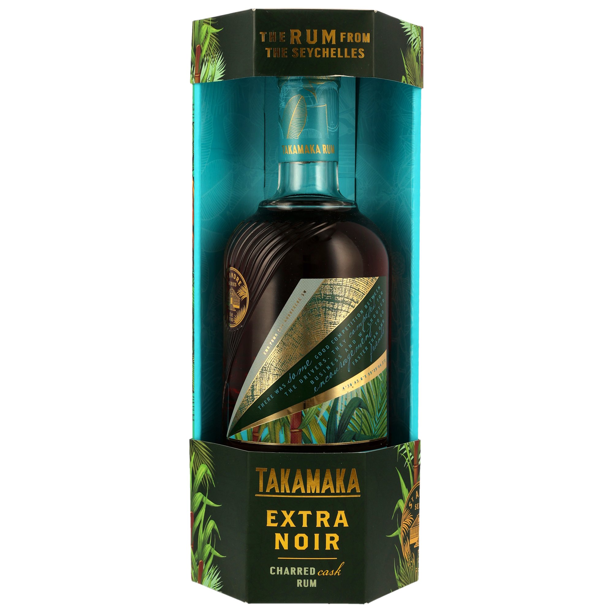 TAKAMAKA Extra Noir Rum - Neue GP / 43% Vol. 0,7 ltr. / Rum von den Seychellen 