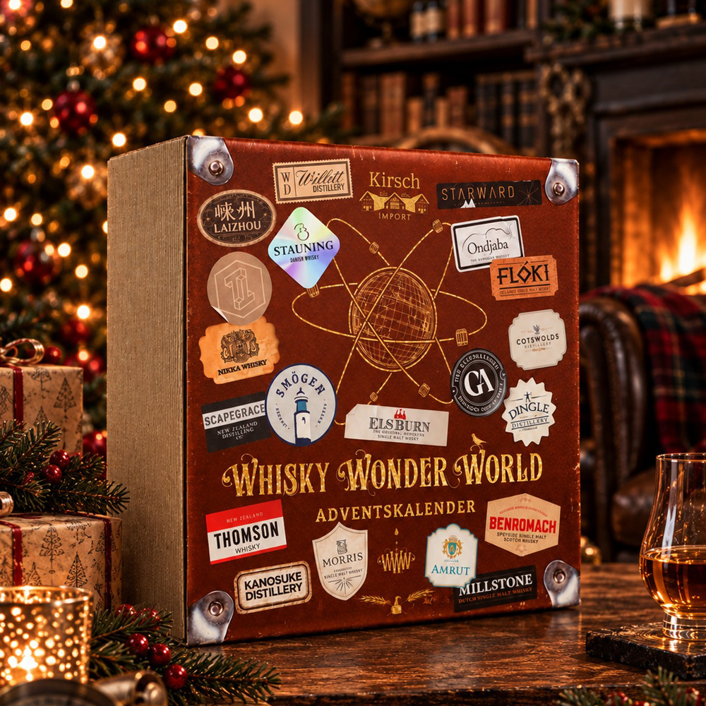 Whisky Wonder World Adventskalender 2026 / 48,7% / 24 x 20 ml. incl. Tasting Glas