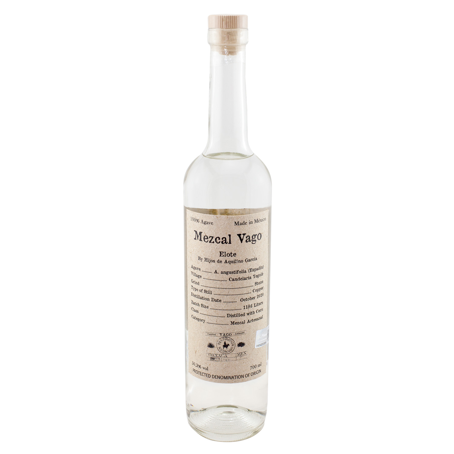 Mezcal Vago Elote 50,2% 0,7 ltr. by Hijos de Aquilino Garcia