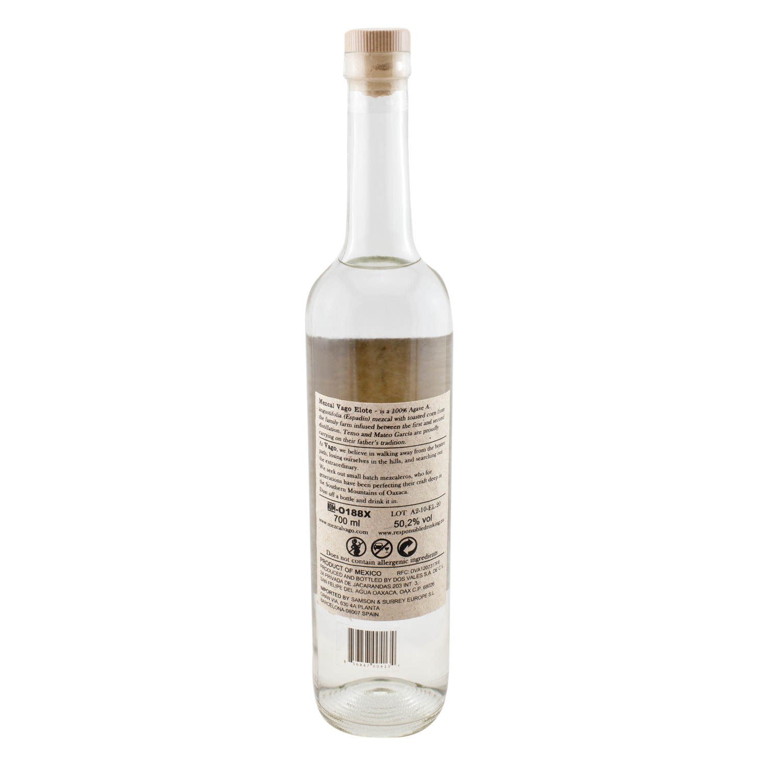 Mezcal Vago Elote 50,2% 0,7 ltr. by Hijos de Aquilino Garcia