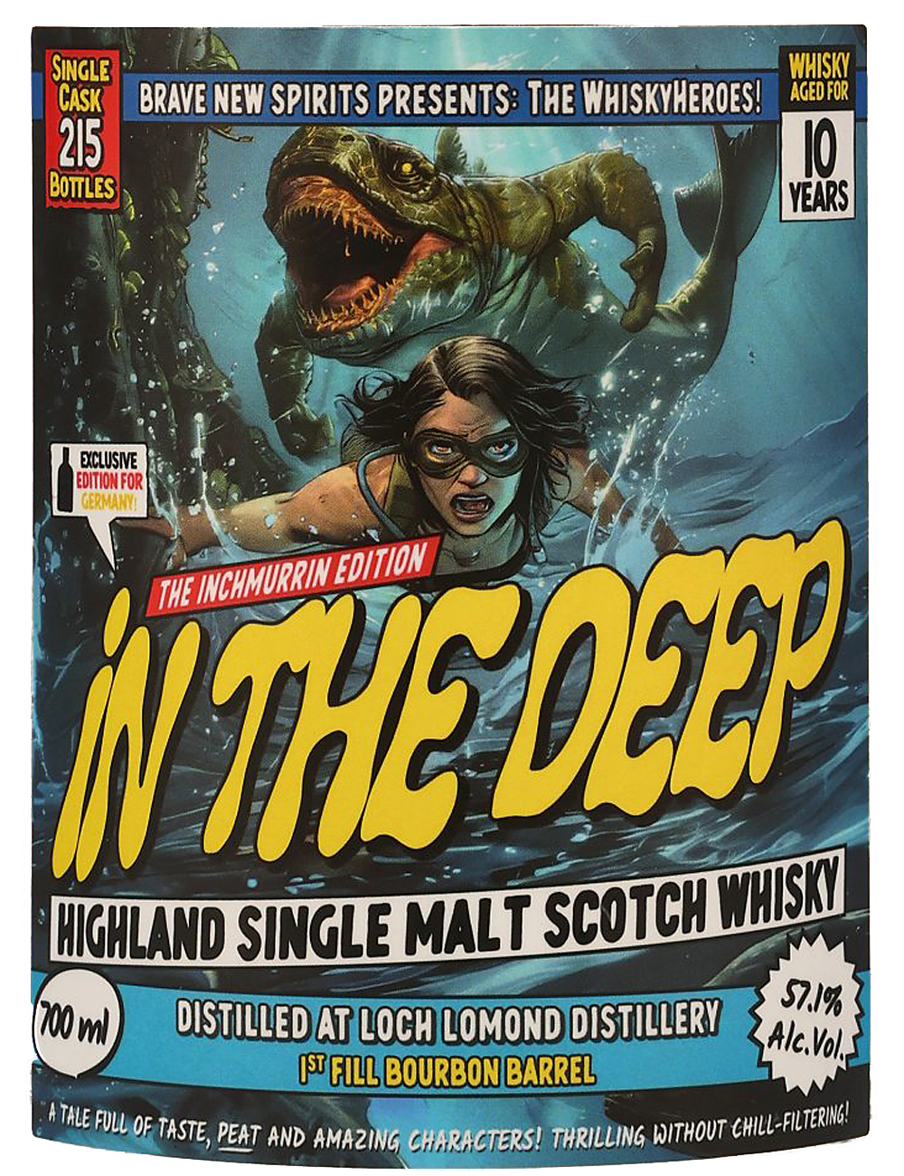 Inchmurrin (Loch Lomond) 10 Jahre / In the Deep / Whisky Heroes  / Brave New Spirits / 57,1% 0,7l 