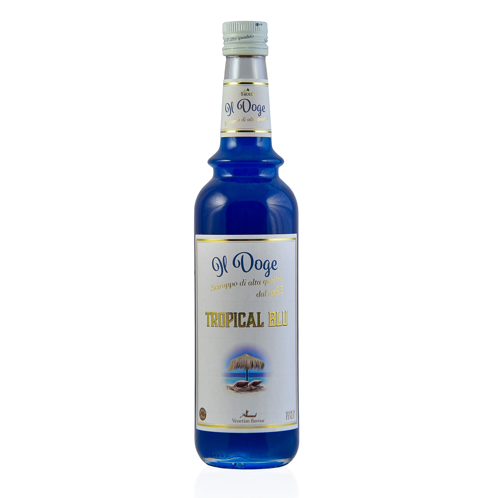 Il Doge Sirup Tropical Blue / 0,7 ltr. Alkoholfrei / Glutenfrei / Halal