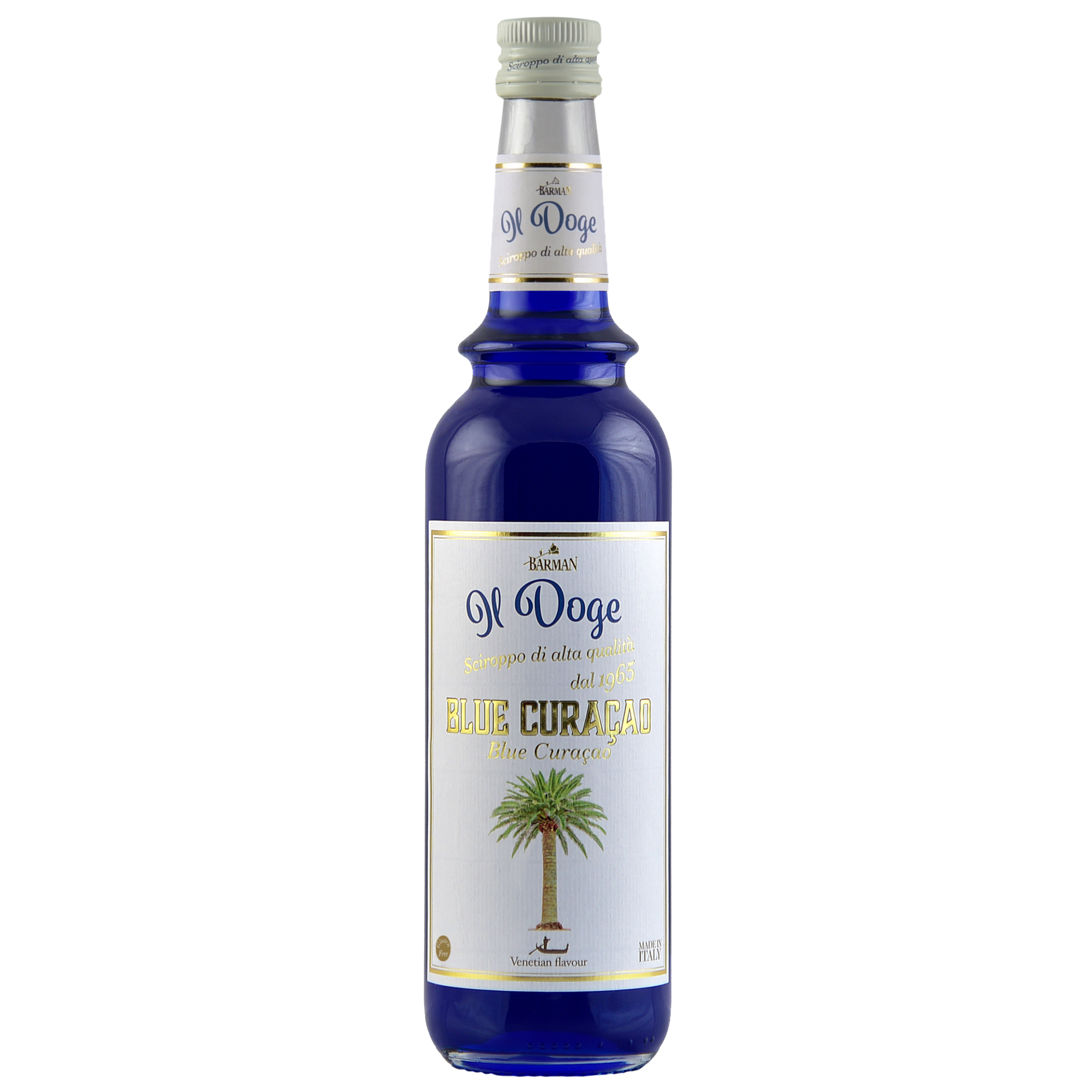 Il Doge Sirup Blue Curacao / 0,7 ltr. Alkoholfrei / Glutenfrei / Halal