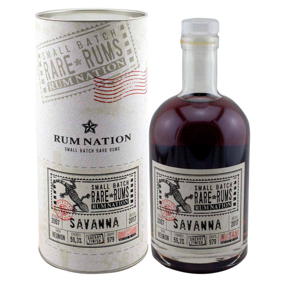 Rum Nation Rare Rum Savanna (2007-2017) Sherry Finish Cask979, 59,3% 0,7 ltr.