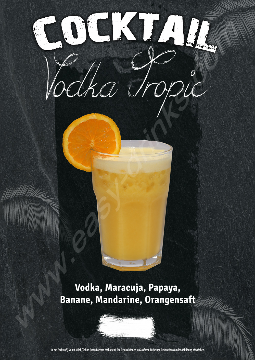 Vodka Tropic / Fertigcocktail / 28% Vol. 0,7 ltr. / easy drinks