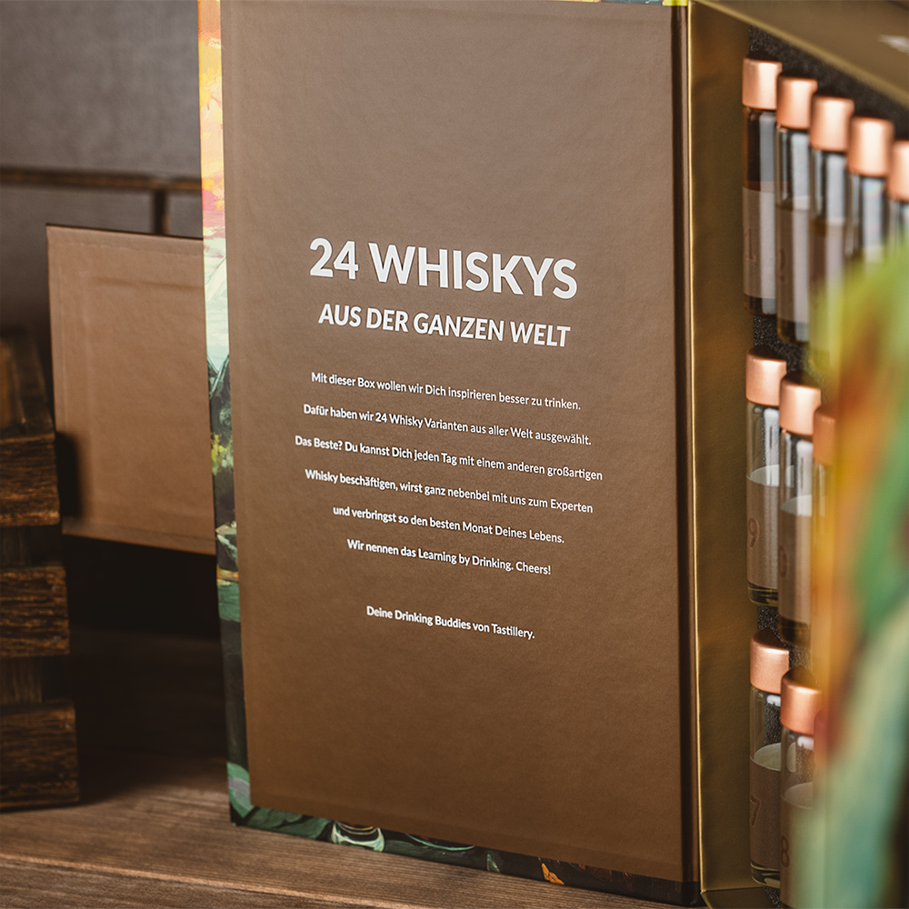 Whisky „24 Tastes“ Adventskalender Edition 2025 / 24 x 30 ml. / incl. Magazin 