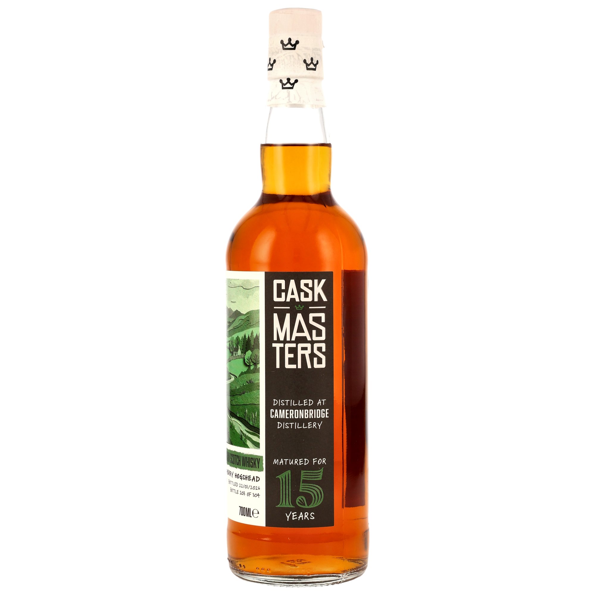 Cameronbridge 2010-2026 / 15Jahre 2nd Fill Sherry HHD #354883/2010 Cask Masters Brave New Spirits / 51,8% 0,7l