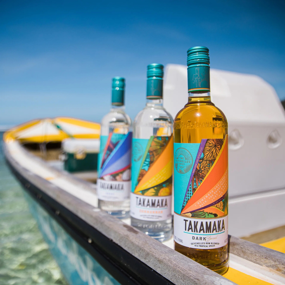 TAKAMAKA Dark Spiced Rum / 38% Vol. 0,7 ltr. / Rum von den Seychellen 