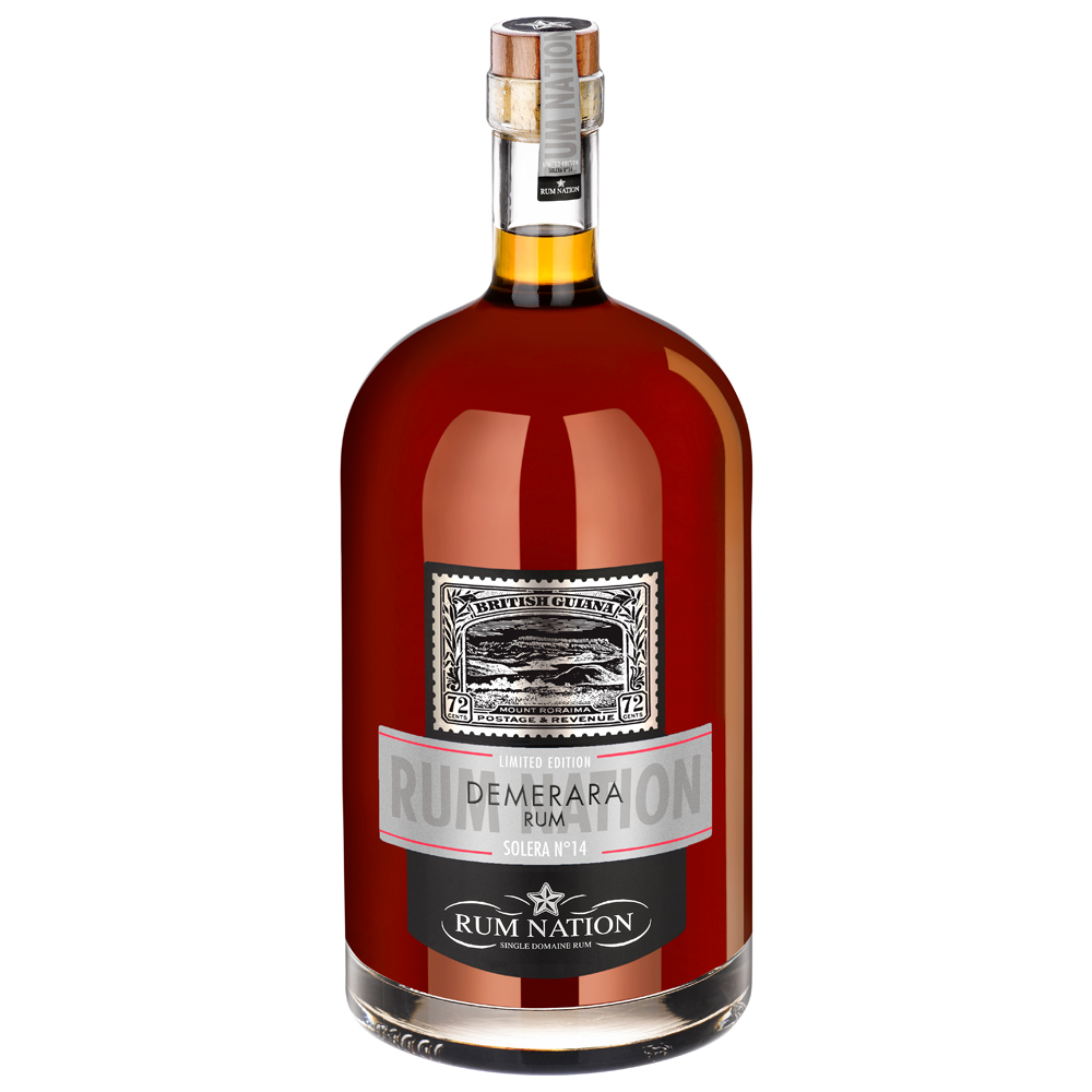 Rum Nation N14 Demerara Solera, 40% Vol. 4,5 ltr. Methusalem Flasche