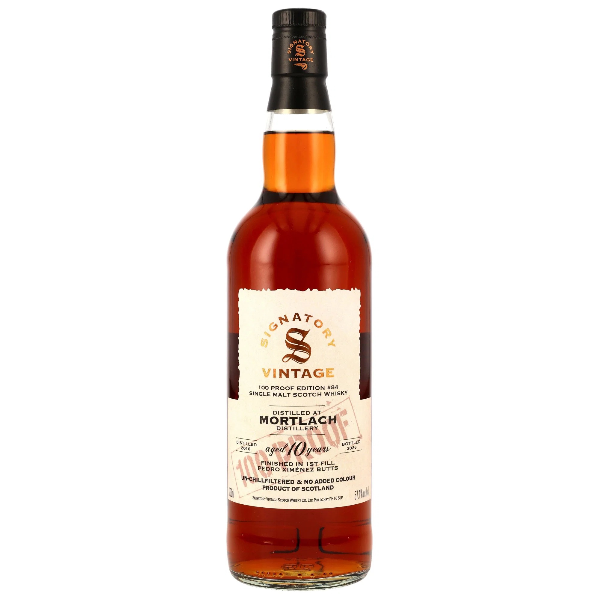 Mortlach 2016-2026 / 10 Jahre Signatory 100Proof Edition #84 / 57,1% 0,7l 