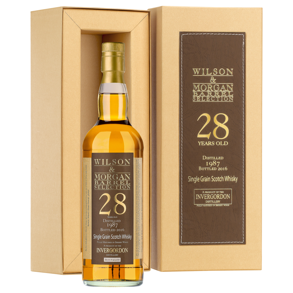 Invergordon Single Grain Whisky 28 Jahre (1987-2016) 53,8% 0,7 ltr. Wilson Morgan