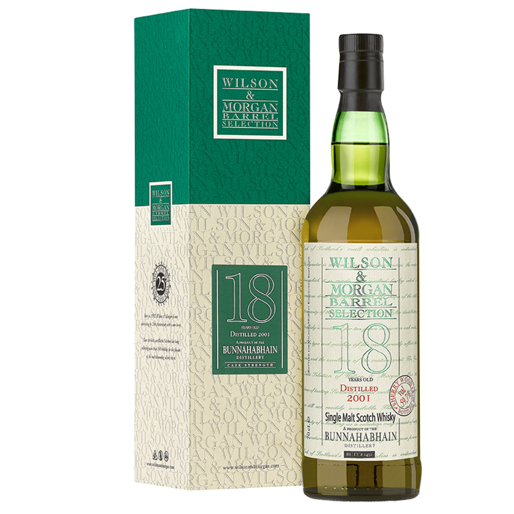 Bunnahabhain 18 Jahre Whisky (2001-2019) Sherry Wood, 59,7% 0,7 ltr. Wilson Morgan