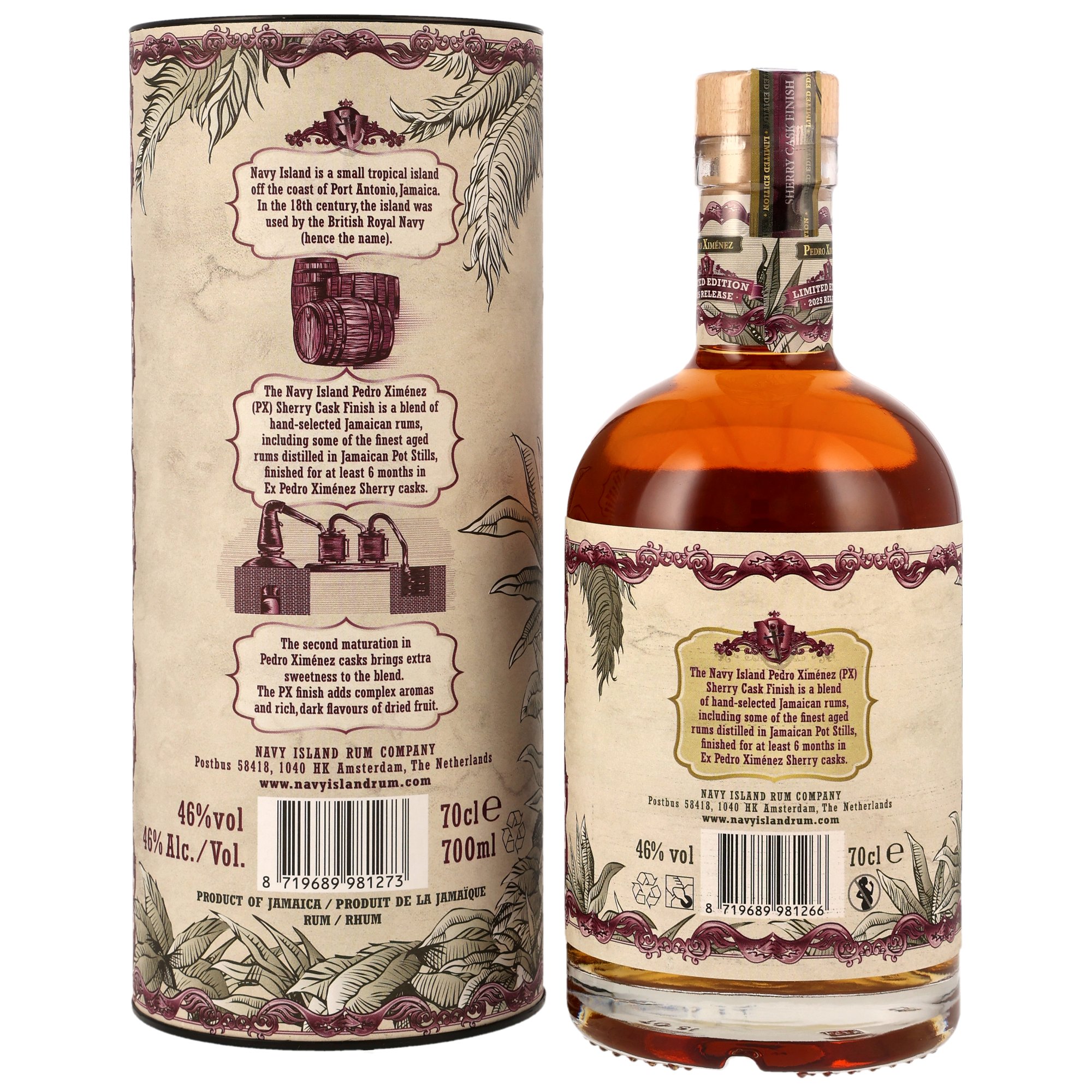 Navy Island XO Reserve / PX Sherry Cask Finish / Jamaica Rum / 46% 0,7 ltr. (2025 Edition)