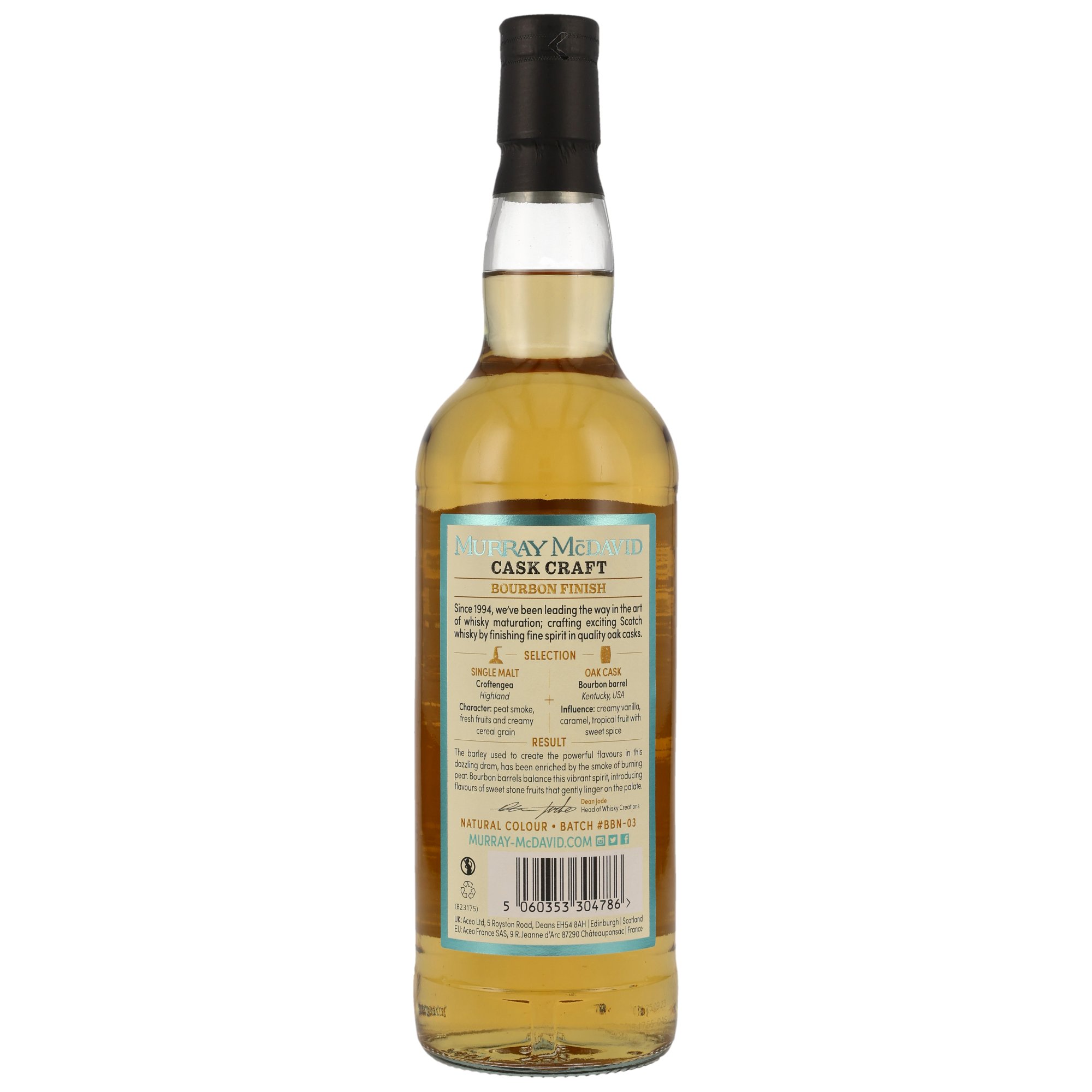 Croftengea Bourbon Cask - Smoky & Sweet / 44,5% Vol. 0,7l / Cask Craft (Murray McDavid)